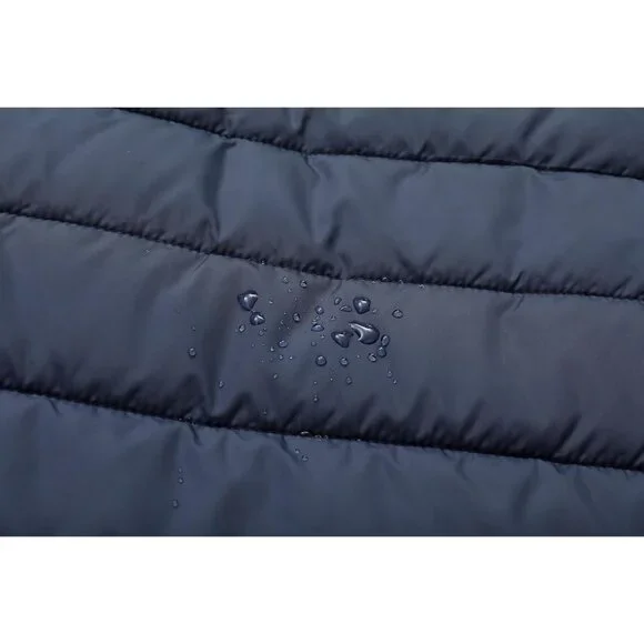 Women's Waterproof Thickened Long Down Puffer Jacket Coat Dark Blue Winter Warm - Picture 7 of 7